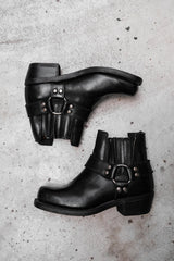 Northbrook Leather Short Cowboy Boots 皮帶裝飾短牛仔靴