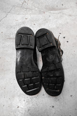 Vintage Double Buckle Leather Ankle Boots 雙皮帶扣短靴