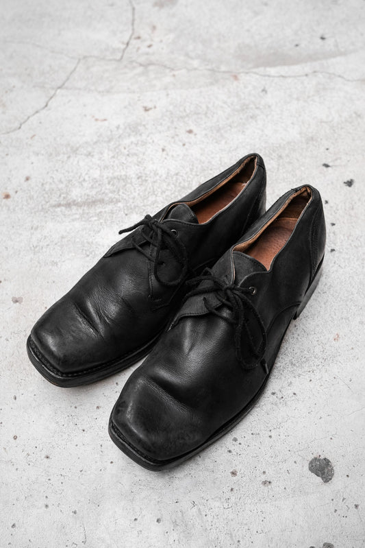 Sancho Boots Vintage Leather Square Toe Shoes Made in. Spain 古著方頭皮鞋 西班牙製