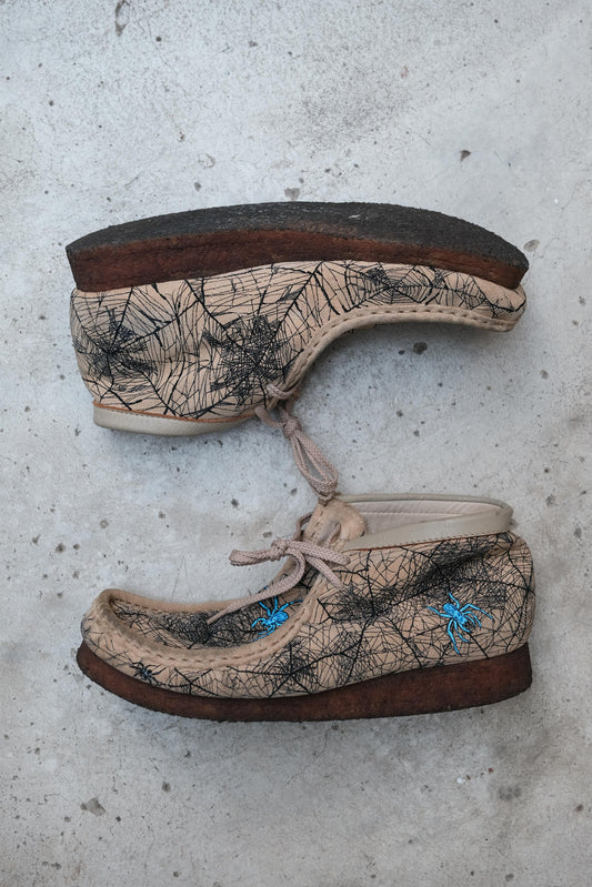 CLARKS Spider Web Wallabee 克拉克 蜘蛛網印花袋鼠鞋