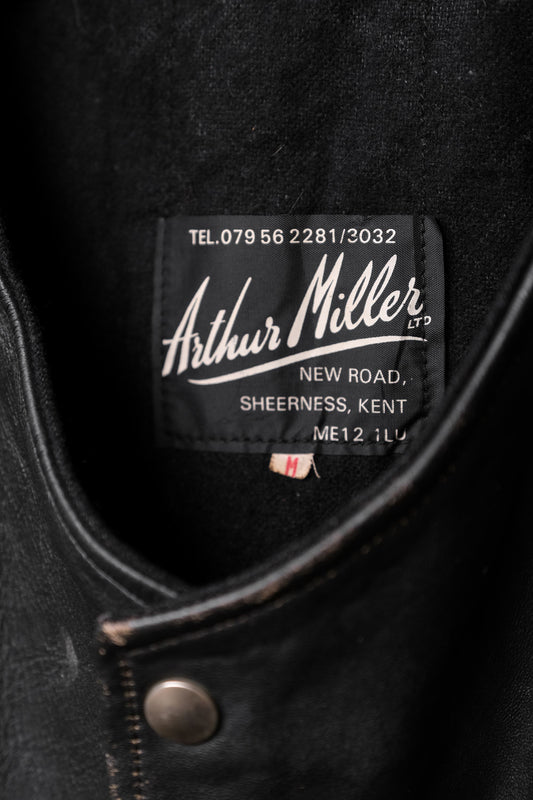 1960’s “Arthur Miller” Leather Jerkin Vest Made in England 英國古著皮革軍裝背心