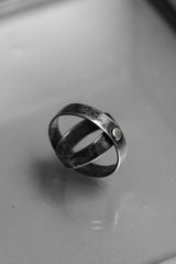 Sterling Silver Crossover Band Ring 雙圈交叉銀戒