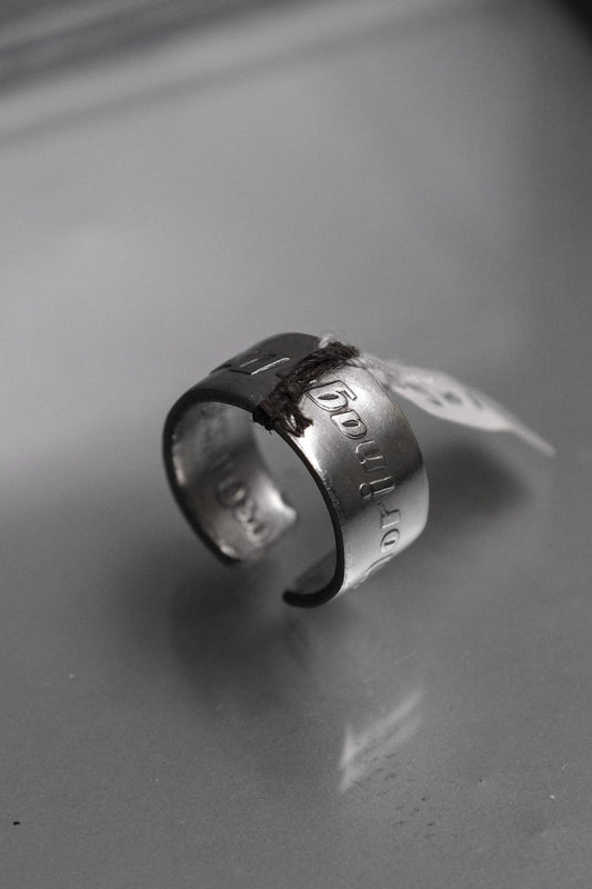 JAPAN Morinaga C.1950~1960’s Stainless Souvenir Spoon Ring 日本製森永不鏽鋼湯匙手工戒指