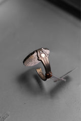 AUSTRALIA (LAUNCESTON) C.1950~1970’s Stainless Souvenir Spoon Ring 澳洲鍍銀湯匙手工戒指