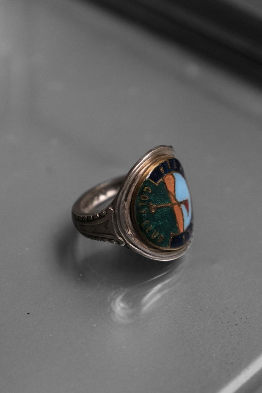 Northern Ireland (Belvoir Park) C.1950~1970’s Stainless Souvenir Spoon Ring 北愛爾蘭鍍銀湯匙手工戒指