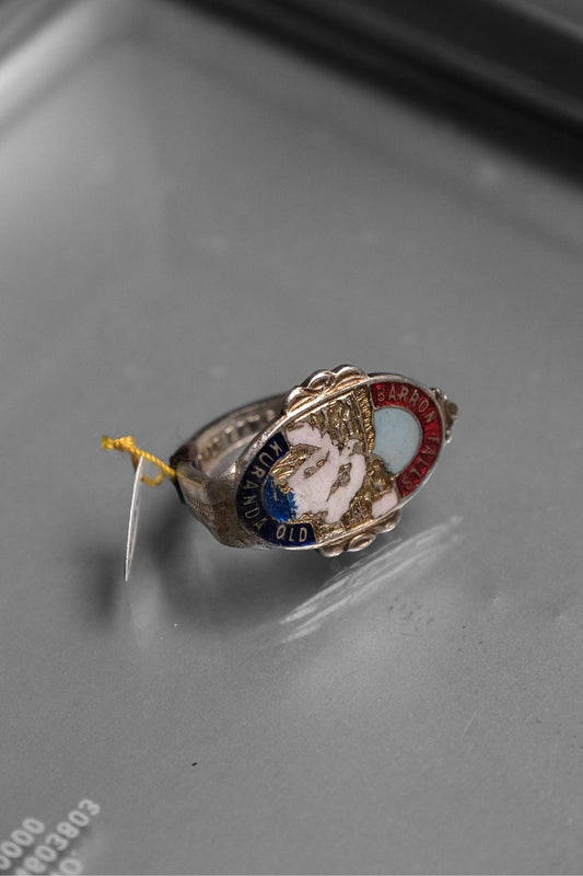 AUSTRALIA (KURANDA) C.1950~1970’s Stainless Souvenir Spoon Ring 澳洲鍍銀湯匙手工戒指