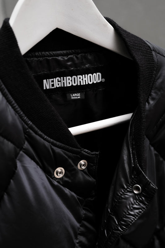NEIGHBORHOOD 23FW Checker Down Jacket 棋盤格壓釦羽絨外套