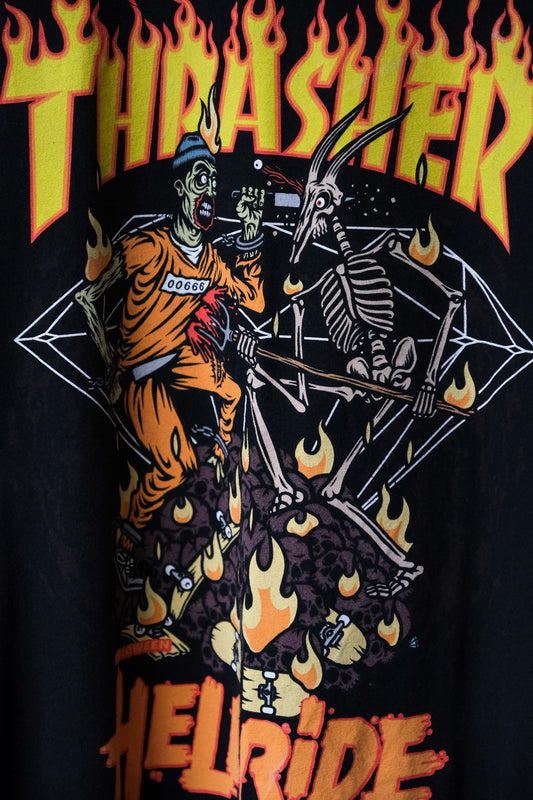 Thrasher x Diamond Supply Co. Halloween Hellride Tee 街牌聯名 印花短T 美國製