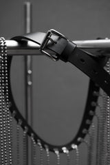 Ball Chain Leather Belt 金屬珠鏈流蘇皮帶