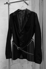 Ball Chain Leather Belt 金屬珠鏈流蘇皮帶