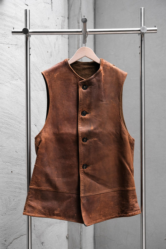 U.S.ARMY 1910’s WWI Jerkin Leather Vest 美軍一戰公發皮革背心