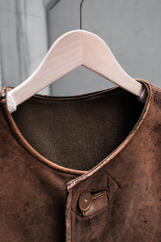 British Army 1940’s Jerkin Leather Vest 英軍公發皮革背心