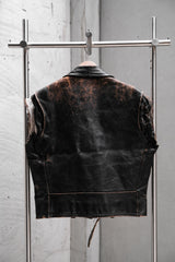 1950~60’s Vintage Cut-Off Leather Biker Vest ESKO Zipper 古著騎士皮革剪袖背心