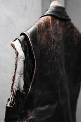 1950~60’s Vintage Cut-Off Leather Biker Vest ESKO Zipper 古著騎士皮革剪袖背心