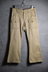 1970’s Vintage Cargo Flared Pants Talon Zipper
