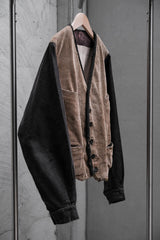 Vintage French Corduroy Moleskin Gilet Jacket