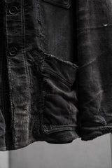 Le Mont St Michel Vintage French Black Moleskin Work Jacket 法國古著黑色鼴鼠皮工裝外套
