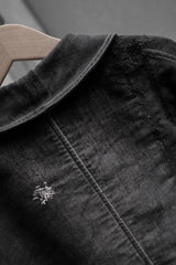 Le Mont St Michel Vintage French Black Moleskin Work Jacket 法國古著黑色鼴鼠皮工裝外套