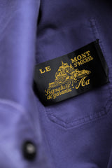 Le Mont St Michel Moleskin Work Jacket 現代品 紫藍色鼴鼠皮工裝外套