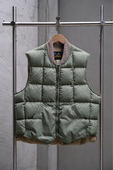 1950s~60s Eddie Bauer Rib-Knit Collar Quilted Down Vest Talon Zipper 美國古著戶外老牌羽絨背心 薄荷綠