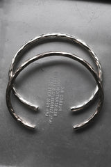 Hammered sterling silver 999 bracelet