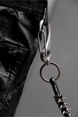 Skeleton Spine Gothic Punk Style Key Chain Sliver歌德龐克風格 鈦鋼脊椎骨褲鏈/腰鏈 銀色