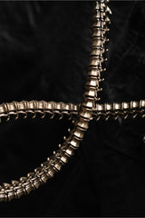 Skeleton Spine Gothic Punk Style Key Chain S Gold Gothic Punk Style Titanium Steel Spine Chain/Waist Chain S Size Gold
