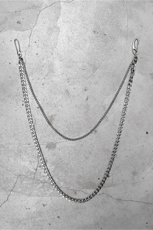 Rock Style Double Key Chain 搖滾風格 雙重鈦鋼褲鏈/腰鏈