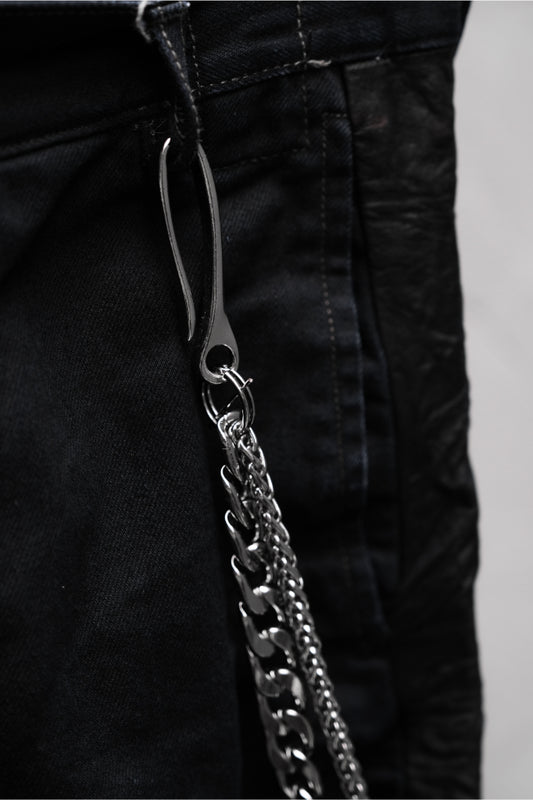 Rock Style Double Key Chain 搖滾風格 雙重鈦鋼褲鏈/腰鏈