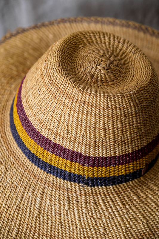 African Hand Woven Straw Hat 非洲手工編織草帽