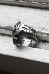 Harley Davidson Sterling Silver 925 MOD Flaming Skull Ring