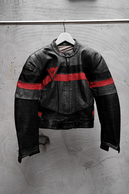 DAiNESE Vintage Leather Racing Jacket 復古賽車皮衣夾克