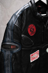 UNIVERSAL MOTO Vintage Leather Racing Jacket 復古賽車皮衣夾克