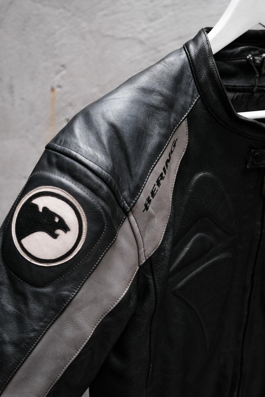 BERING Vintage Leather Racing Jacket復古賽車皮衣夾克