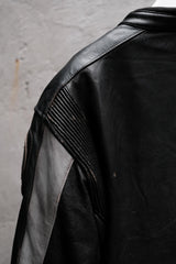 BERING Vintage Leather Racing Jacket復古賽車皮衣夾克