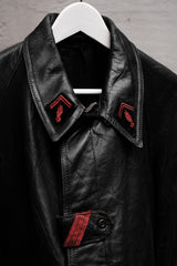 1960's French Vintage Fireman Leather Jacket 法國古著消防員皮衣夾克