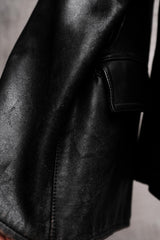 1960's French Vintage Fireman Leather Jacket 法國古著消防員皮衣夾克