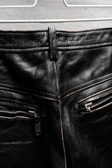 Harley Davidson Vintage Leather Motorcycle Pants 哈雷·戴維森 古著真皮機車褲