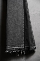 Ban Restructure Stretch Denim Flare Jeans 伴重製系列 黑丹寧拼接喇叭褲 A