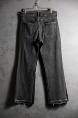Ban Restructure Stretch Denim Flare Jeans 伴重製系列 黑丹寧拼接喇叭褲 A