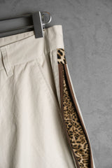 Remade Leopard Print Zip Wide Leg Pants 改製拼接豹紋拉鏈闊腿褲