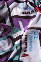 Vintage Helvetia 1/4 Zip Geometric Patterns Cycling Jersey