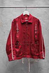 PAODELO Vintage Rayon/Cotton Work Jacket with Suspender 日本古著 人造絲混棉吊帶工裝夾克