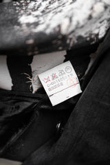 Couturier de Paris Vintage Tencel Printed Blazer Jacket 日本古著 天絲拼接印花 短板墊肩西裝夾克