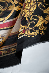 Vintage Baroque Print Big Scarf 巴洛克印花棉質特大方巾