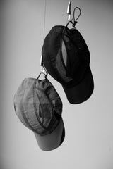 nozzle quiz Airy Mono Cap-Fog double layer transparent cap gray