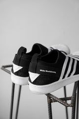 White Mountaineering x ADIDAS Superstar Slip-On PK 'Black White 白山x愛迪達 聯名款 貝殼頭繃帶鞋