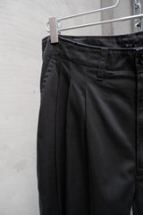 PORTER CLASSIC SATCHMO CHINOS - CHARCOAL GRAY 純棉寬版氣球褲
