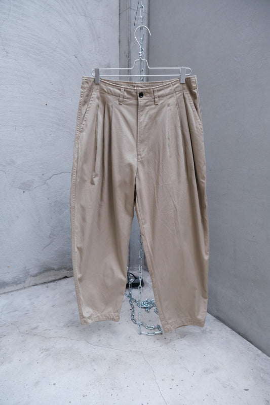 Porter Classic SATCHMO CHINOS - Khaki 純棉寬版氣球褲