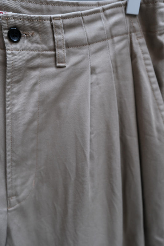 Porter Classic SATCHMO CHINOS - Khaki 純棉寬版氣球褲